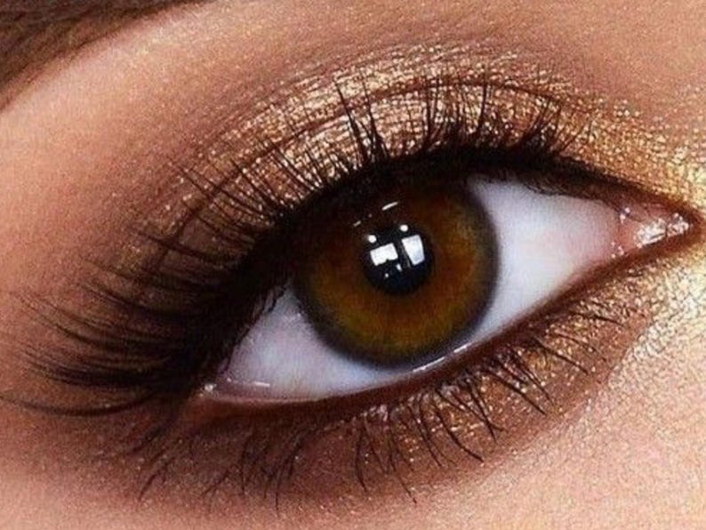 WOOHOO Gold Eyeshadow- All Natural Makeup, Non Toxic- Vegan image 1
