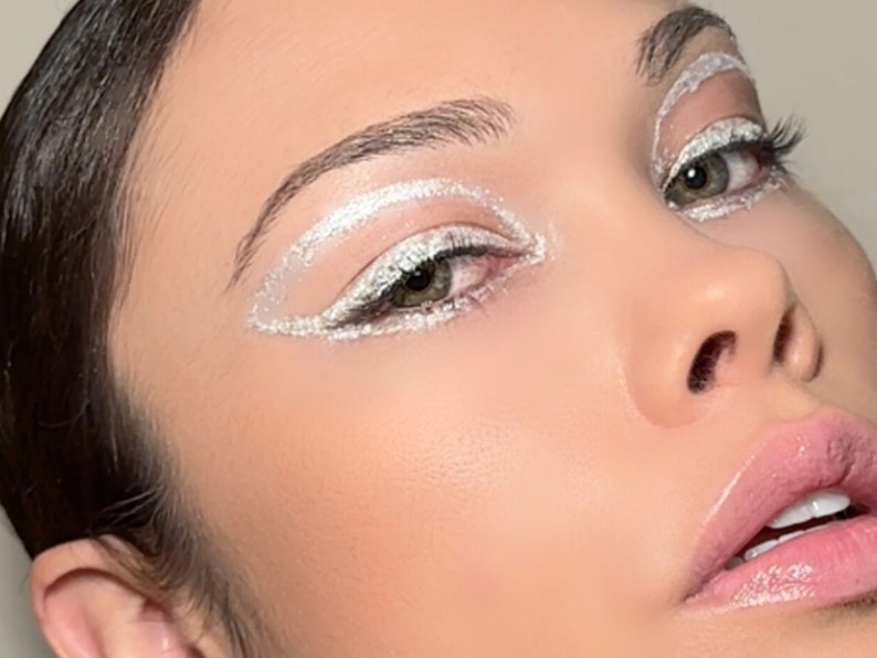 SHOOTING STAR All Natural Glitter Gel Aloe based, Vegan Friendly Glitter Makeup Gel for Eyes, Face, Hair and Body image 2