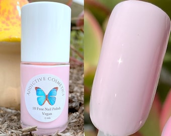 STRAWBERRY SMOOTHIE- 10 Toxin Free Nail Polish- Vegan Friendly, Cruelty Free