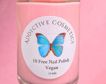 STRAWBERRY SHORTCAKE- 10 Toxin Free Nail Polish- Vegan