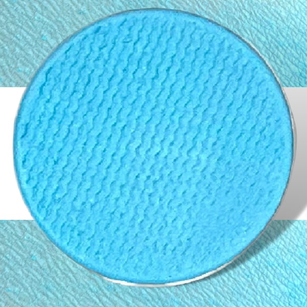 SCRUNCHIE Matte Turquoise Eyeshadow- Single Pressed Eyeshadow- 26mm pan or Compact- Vegan Friendly, Cruelty Free