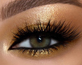 Sombra de ojos mineral 24K: maquillaje de sombras de ojos totalmente natural y vegano