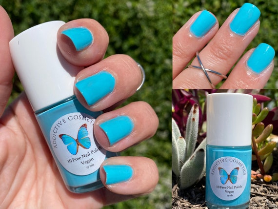 Coastal | Blue glitter nail polish | vegan, 10-free, + cruelty-free – Olive  Ave Polish