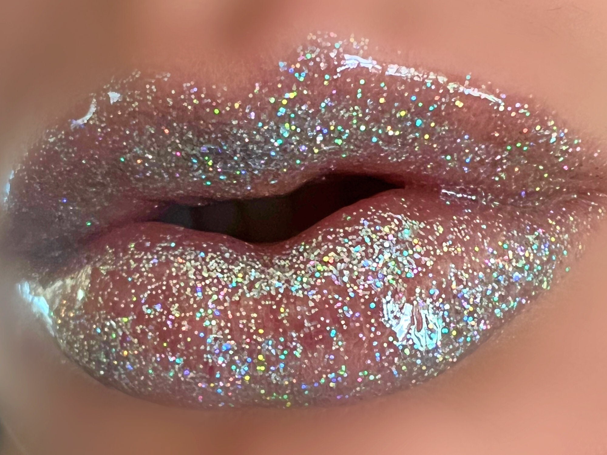 INTERSTELLAR Liquid Lip Glaze - Holographic Silver Glitter Lip Gloss- Vegan Friendly, Cruelty Free