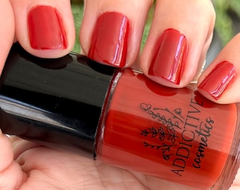 CINNA-BEAR - Esmalte de uñas rojo canela - Esmalte de uñas en crema sin toxinas 10 - Apto para veganos, libre de crueldad animal
