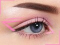 NEON BUBBLEGUM Matte Cake Eyeliner with Applicator Brush- Water Activated Eyeliner- Vegan Friendly, Cruelty Free