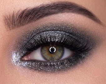 GANGSTA Dark Gray Mineral Eyeshadow and Eyeliner- All Natural Makeup, Vegan Eyeshadow