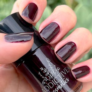 JUST GARNET- 10 Toxin Free Nail Polish- Vegan Friendly, Cruelty Free