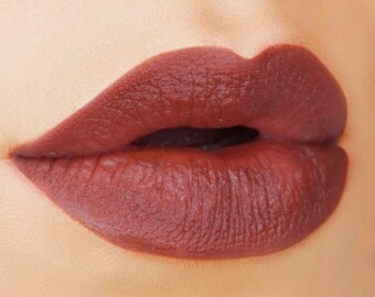 CINNA SWAG Cinnamon Red Brown Lipstick and Liner- Non Toxic, Vegan