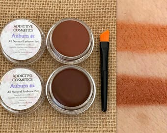 Eyebrow Pomades- AUBURNS- All Natural, Vegan Friendly Eyebrow Filler- Don't neglect your Brows!