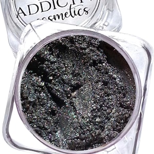 GANGSTA Dark Gray Mineral Eyeshadow and Eyeliner- All Natural Makeup, Vegan Eyeshadow