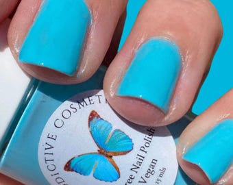 BELLA BLUE- 10 Toxin Free Nail Polish- Vegan Friendly, Cruelty Free