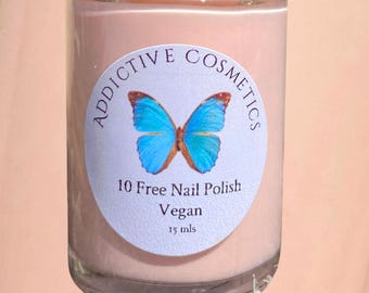 LUSCIOUS LYCHEE- 10 Toxin Free Nail Polish- Vegan Friendly, Cruelty Free