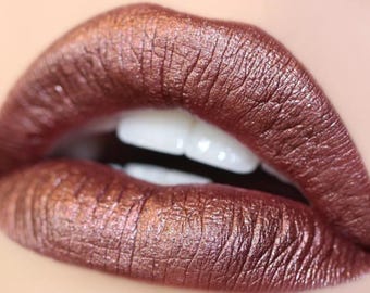 Labial marrón brillante Wild West, vegano, totalmente natural.