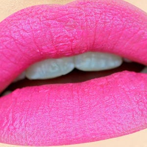 MEAN GIRL Hot Pink All Natural Lipstick and Liner- Vegan friendly