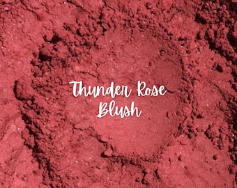 THUNDER ROSE Mineral Blush Makeup- Handmade, All Natural, Vegan Friendly Cosmetics