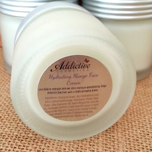HYDRATING MANGO Natural Face Cream with Hyaluronic Acid- Wholesale, Private Label Available