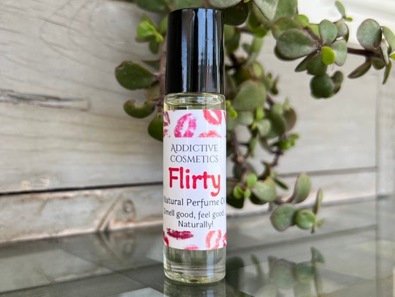 FLIRTY- Pink Sugar Inspired Scent- Natural Perfume Oil- Vegan Friendly  Fragrance- All Natural Perfume