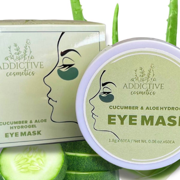 ALOE AND CUCUMBER All Natural, Organic Eye Gels- Vegan Friendly- Great gift idea!