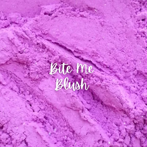 BITE ME Mineral Blush Makeup- Handmade, All Natural, Vegan Friendly Cosmetics