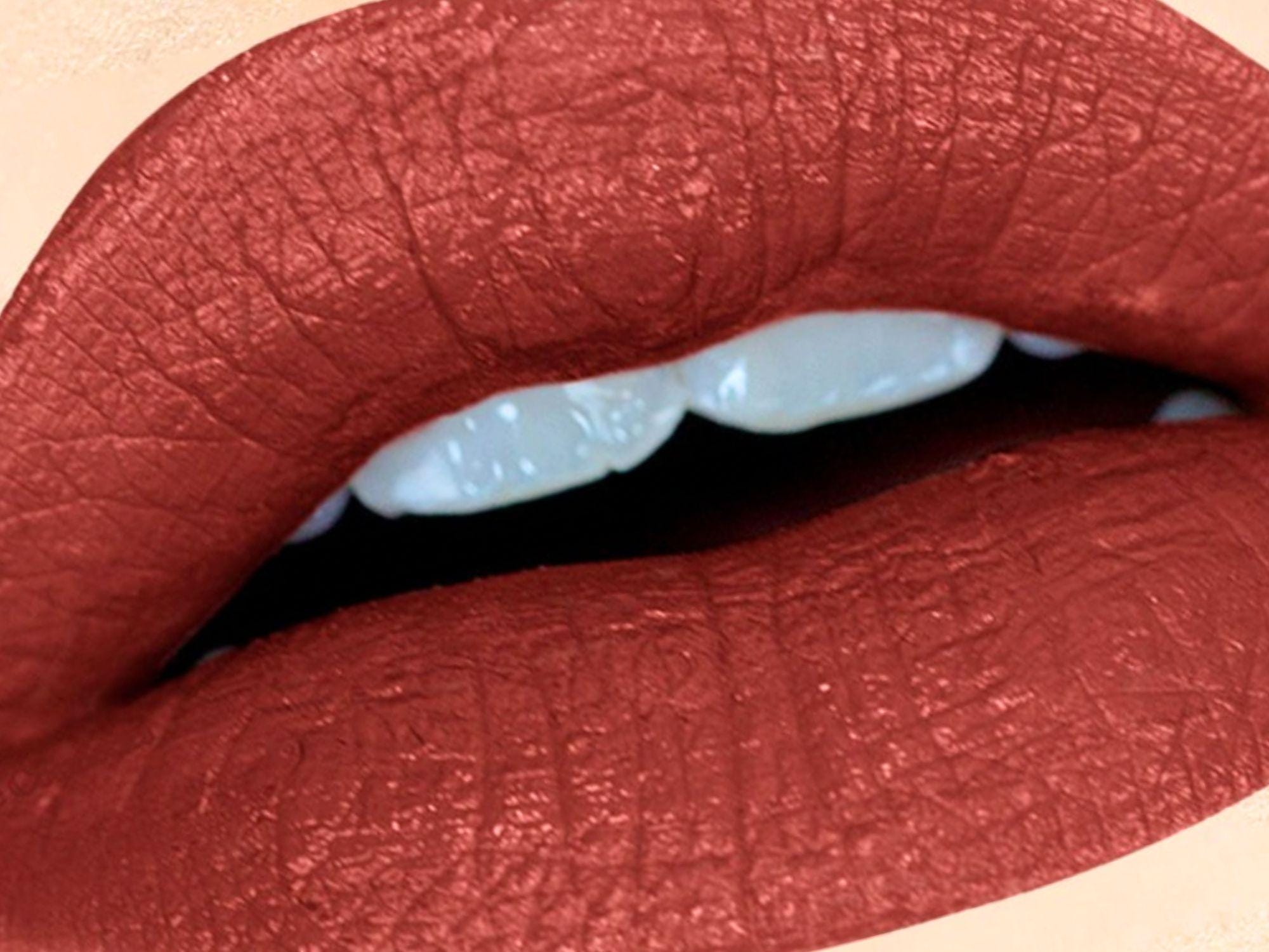 CINNA SWAG Cinnamon Red Brown Lipstick and Liner- Non Toxic, Vegan