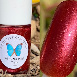 LOVE POTION- 10 Toxin Free Nail Polish- Vegan Friendly, Cruelty Free