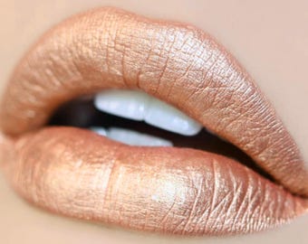 Aromi Metallic Liquid Lipstick in Rose Gold | Shimmery Finish, Vegan and Cruelty-free Makeup, Liquid-to-matte, Peachy Pink, Coral Lipstick - Etsy Aromi Metallic Liquid Lipstick in Rose Gold | Shimmery Finish, Vegan and Cruelty-free Makeup, Liquid-to-matte, Peachy Pink, Coral Lipstick - Etsy