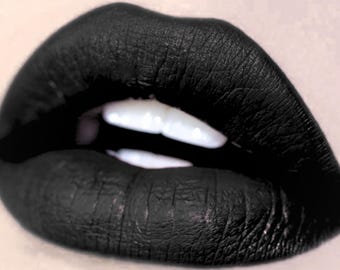 MISFIT Matte Black Lipstick- All Natural Lipstick and Liner- Vegan friendly