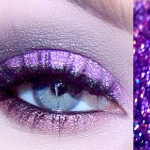 WICKED Holographic Purple Glitter- Professional Grade Cosmetic Glitter Eyeshadow and Eyeliner. Vegan friendly.