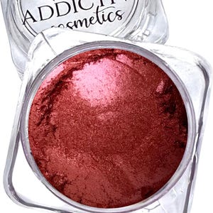 VINTAGE Red Mineral Eyeshadow and Eyeliner Makeup. All Natural Makeup, Organic Eyeshadow