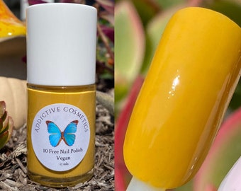 MUSTARD YOU ASK- 10 Toxin Free Nail Polish- Vegan Friendly, Cruelty Free