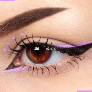 SOFT LILAC Matte Cake Eyeliner with Applicator Brush- Water Activated Eyeliner- Vegan Friendly, Cruelty Free