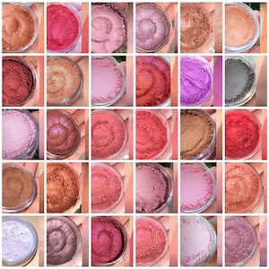 MINERAL BLUSH SAMPLES- Pick any 3 blush colors to sample- All Natural, Vegan Friendly