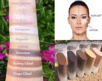 Contour Creams Kit- Use on Eyes, Cheeks and Lips! All Natural and Vegan Friendly.