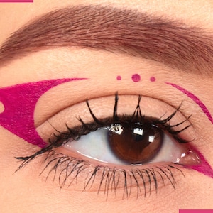 ROSE RED Matte Cake Eyeliner with Applicator Brush- Water Activated Eyeliner- Vegan Friendly, Cruelty Free