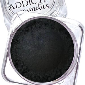 FLAT BLACK Matte Mineral Eyeshadow or Eyeliner Pigment- Vegan Eyeshadow