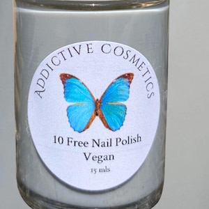 ASYLUM Light Gray Nail Polish- 10 Toxin Free- Creme Nail Polish- Light Grey Nail Lacquer- Vegan Friendly, Cruelty Free