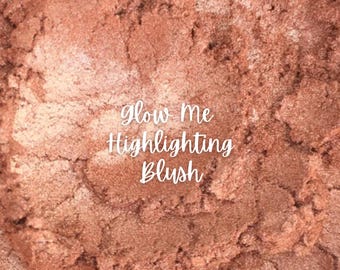 GLOW ME All Natural, Vegan Body Shimmer and Face Highlighter- Handmade Mineral Makeup