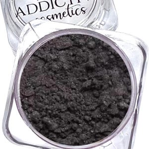 DRAGON LADY Mineral Dark Gray Matte Eyeshadow- All Natural Makeup, Vegan Eyeshadow or Eyeliner Pigment