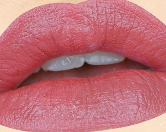 Lápiz labial y delineador color melocotón tostado - Totalmente natural, vegano y no tóxico.