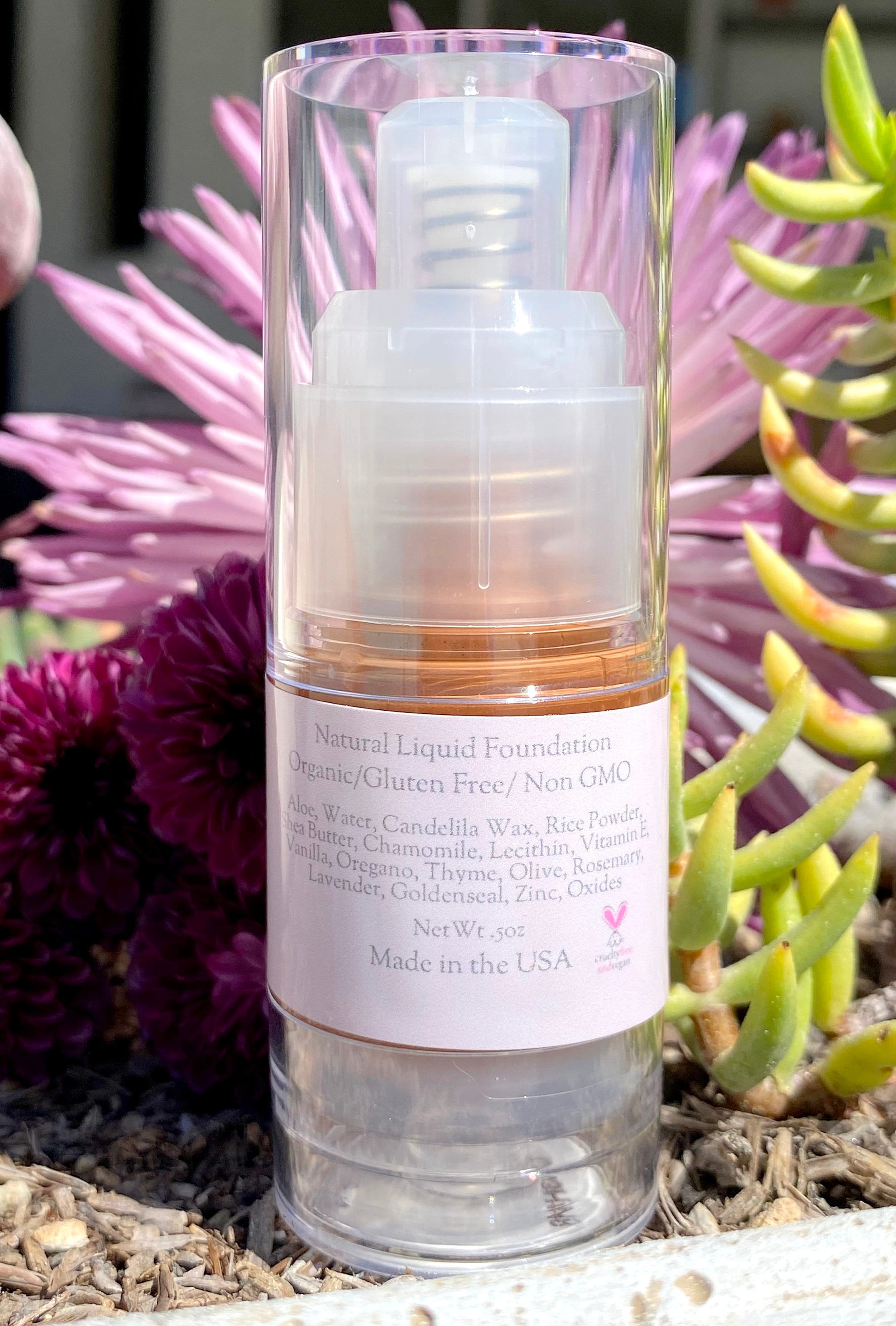 All Natural Liquid Foundation- LIGHTS- Clean Coverage- Vegan