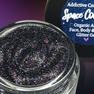 SPACE COWBOY Aloe Glitter Gel for Face, Body and Hair. Vegan Friendly and Cruelty Free.