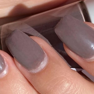 DOWN THE HATCH- Gray Greige Nail Polish- 10 Toxin Free Creme Nail Polish- Vegan Friendly, Cruelty Free