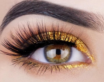 ATLANTIS Golden Yellow Eye Shadow - Etsy