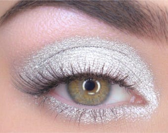 SUGARSHACK Shimmer White Eyeshadow and Eyeliner- All Natural Mineral Makeup, Vegan, Cruelty Free Eyeshadow