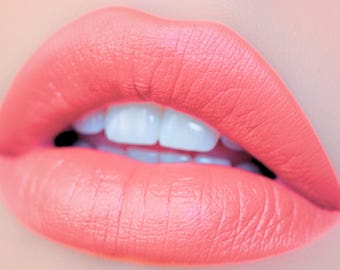 Szminka i konturówka Coral Reef – wegańska, nietoksyczna, matowa, koralowa