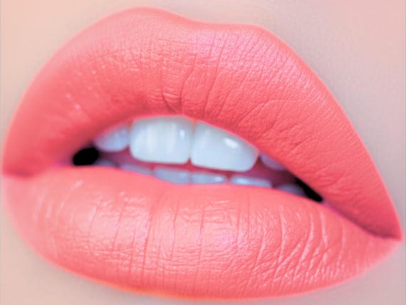 Coral Reef Lipstick & Liner - Vegan, Non-Toxic Matte Coral