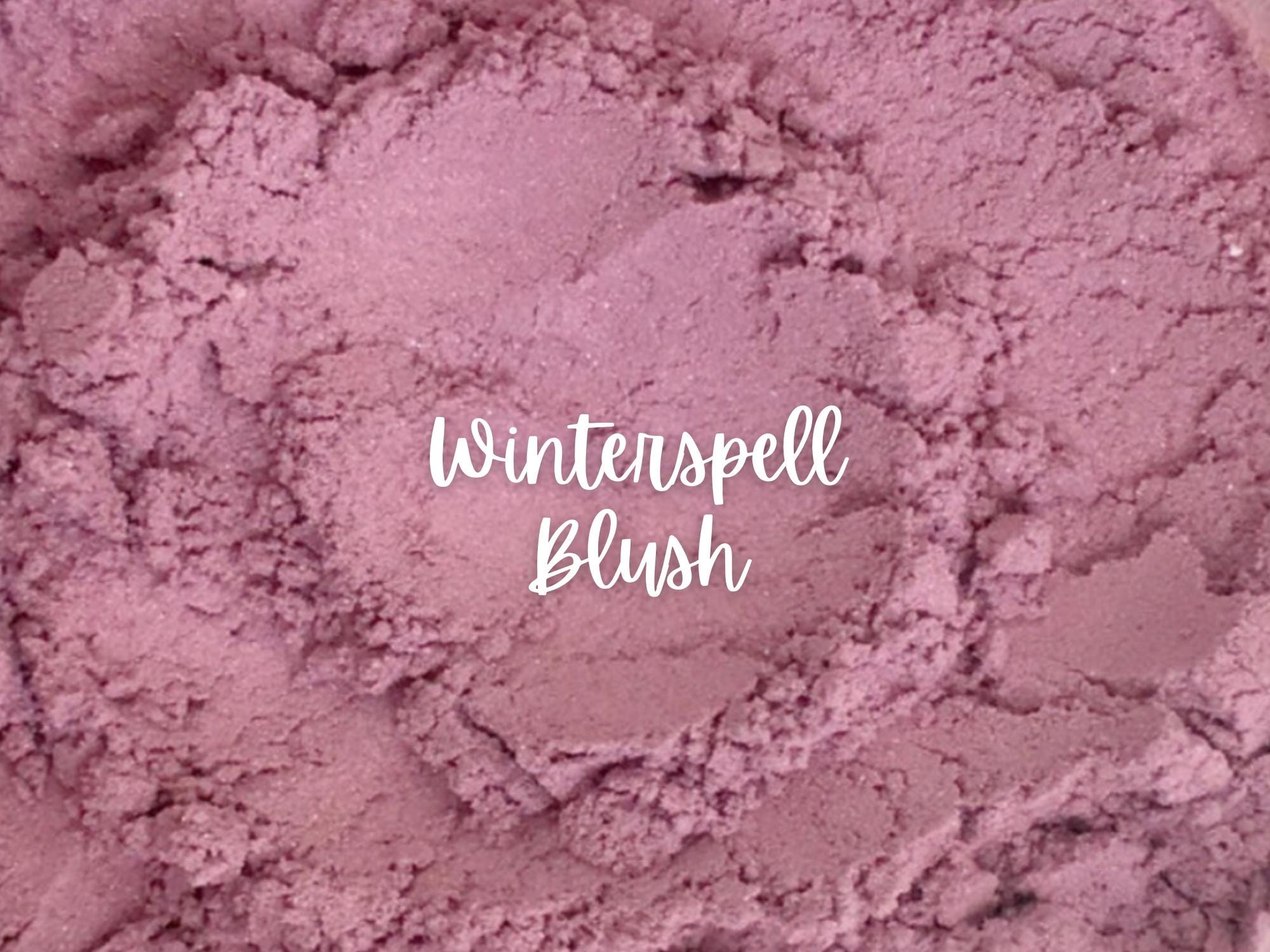 WINTERSPELL All Natural and Vegan Friendly Mineral Blush Makeup- Handmade, Cruelty Free Cosmetics