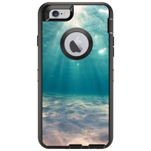 Underwater Sun Sand OtterBox Defender / Apple iPhone or Samsung Galaxy / Diving / Custom Personalized Monogrammed / Any Color / Any Font image 1