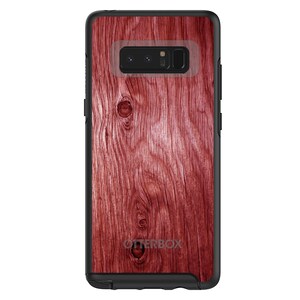 OtterBox Symmetry Dark Red Wethered Wood Grain Print Apple iPhone Samsung Galaxy CUSTOM Personalized Monogrammed image 5